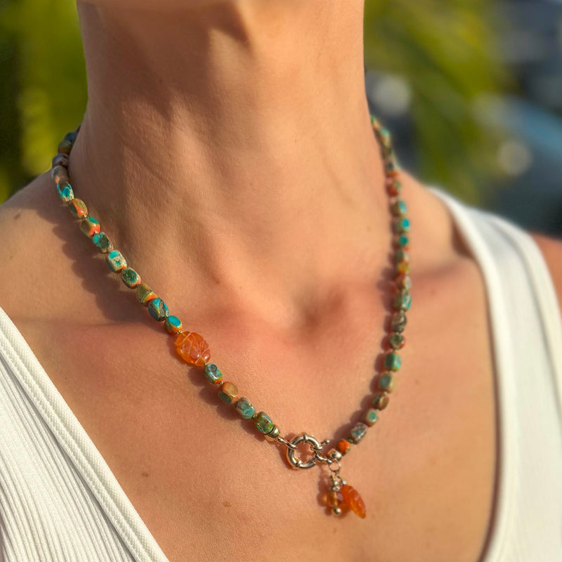 Sedona Sunset Turquoise Jasper Necklace