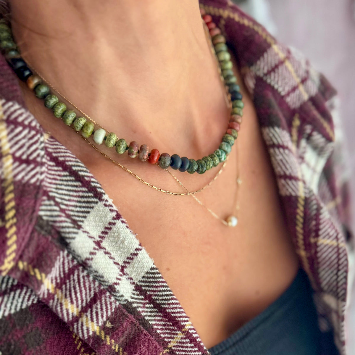 Earth & Ember Beaded Necklace