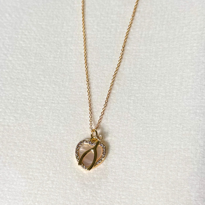 Lucky in Love Gold Charm Necklace
