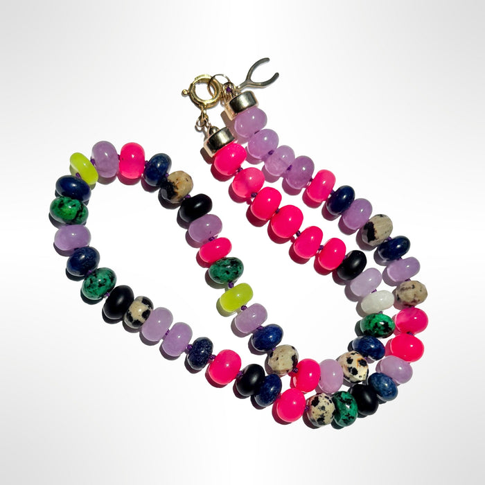 Calypso Multi Stone Beaded Necklace