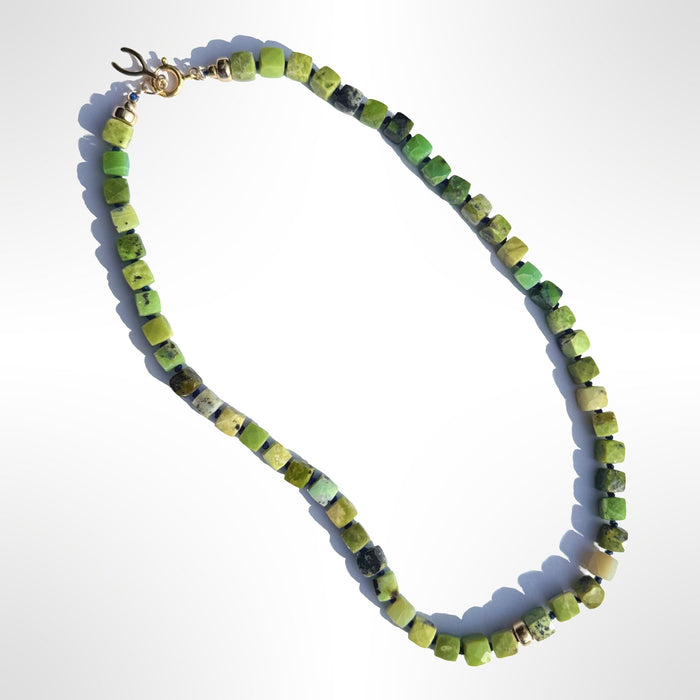 Grasshopper Chrysoprase Necklace