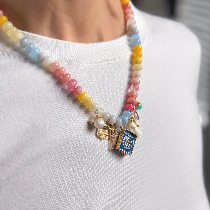 Travel Bug Charmy Knotty Necklace