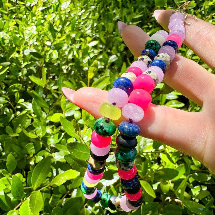 Calypso Multi Stone Beaded Necklace