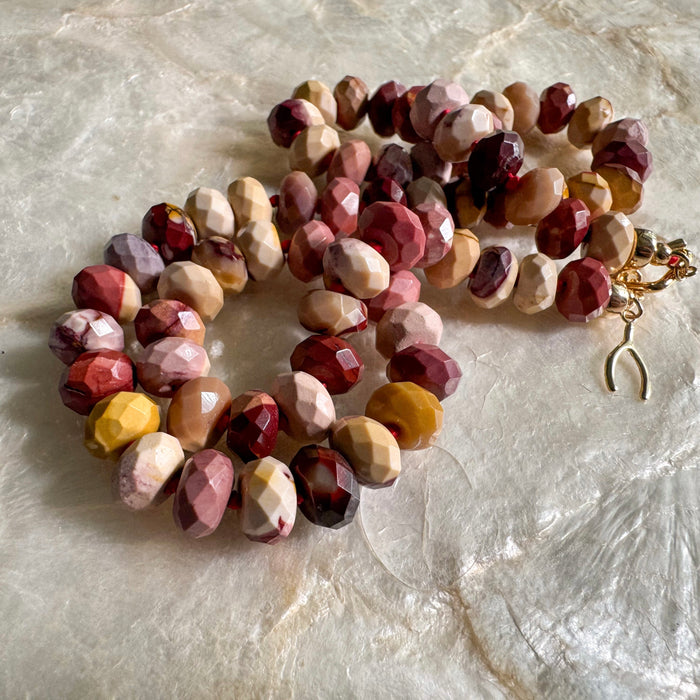 Mookaite Knotty Necklace
