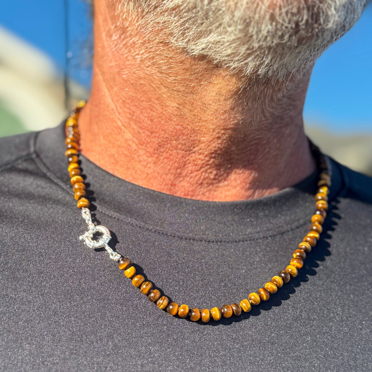 Men’s Tigers Eye Necklace