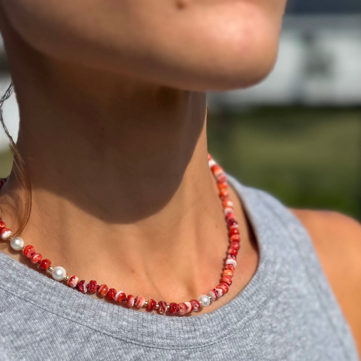 Spiny Oyster Shell Necklace