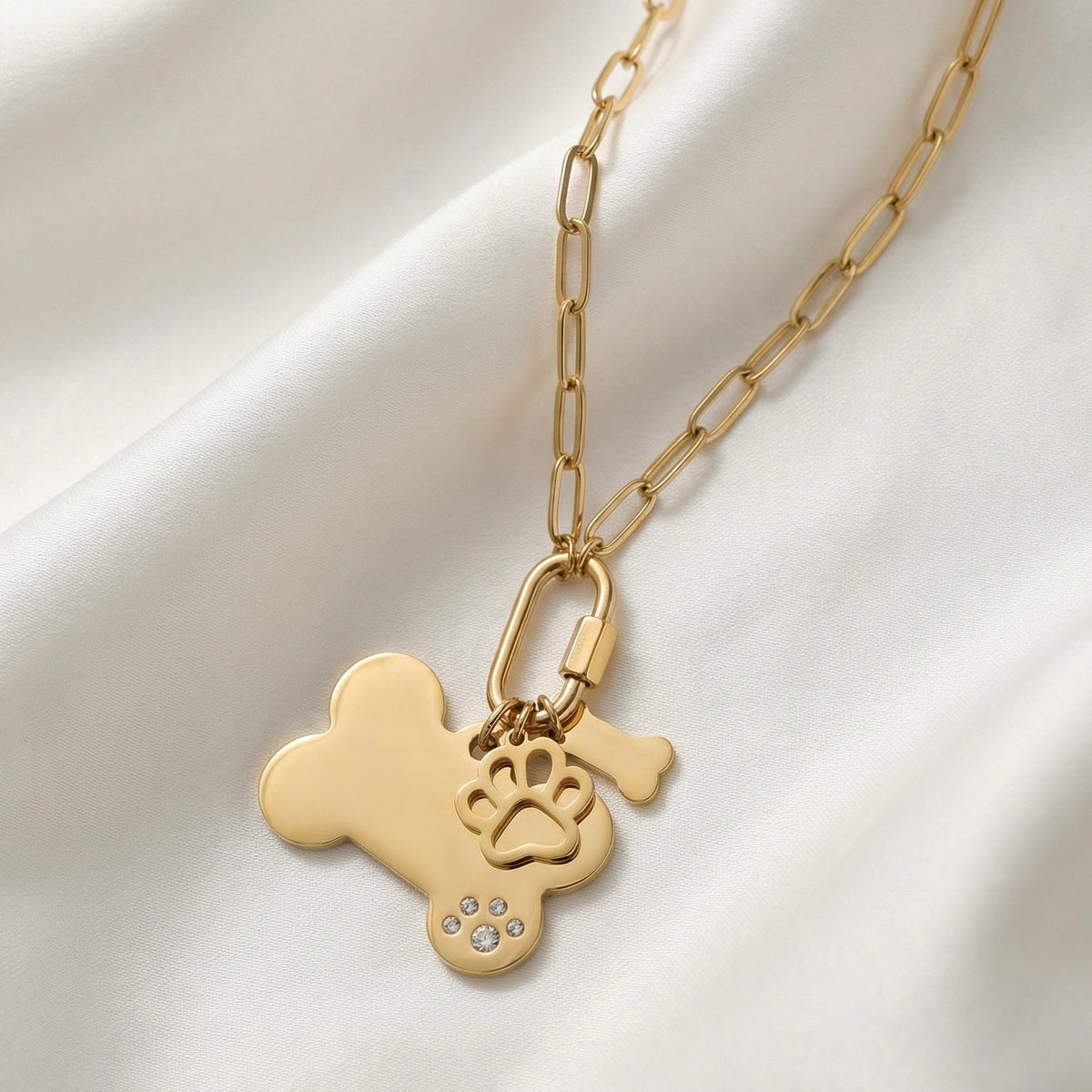 Dog Mom Charm Necklace