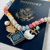Travel Bug Charmy Knotty Necklace