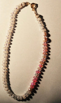 Cotton Candy Moonstone Necklace