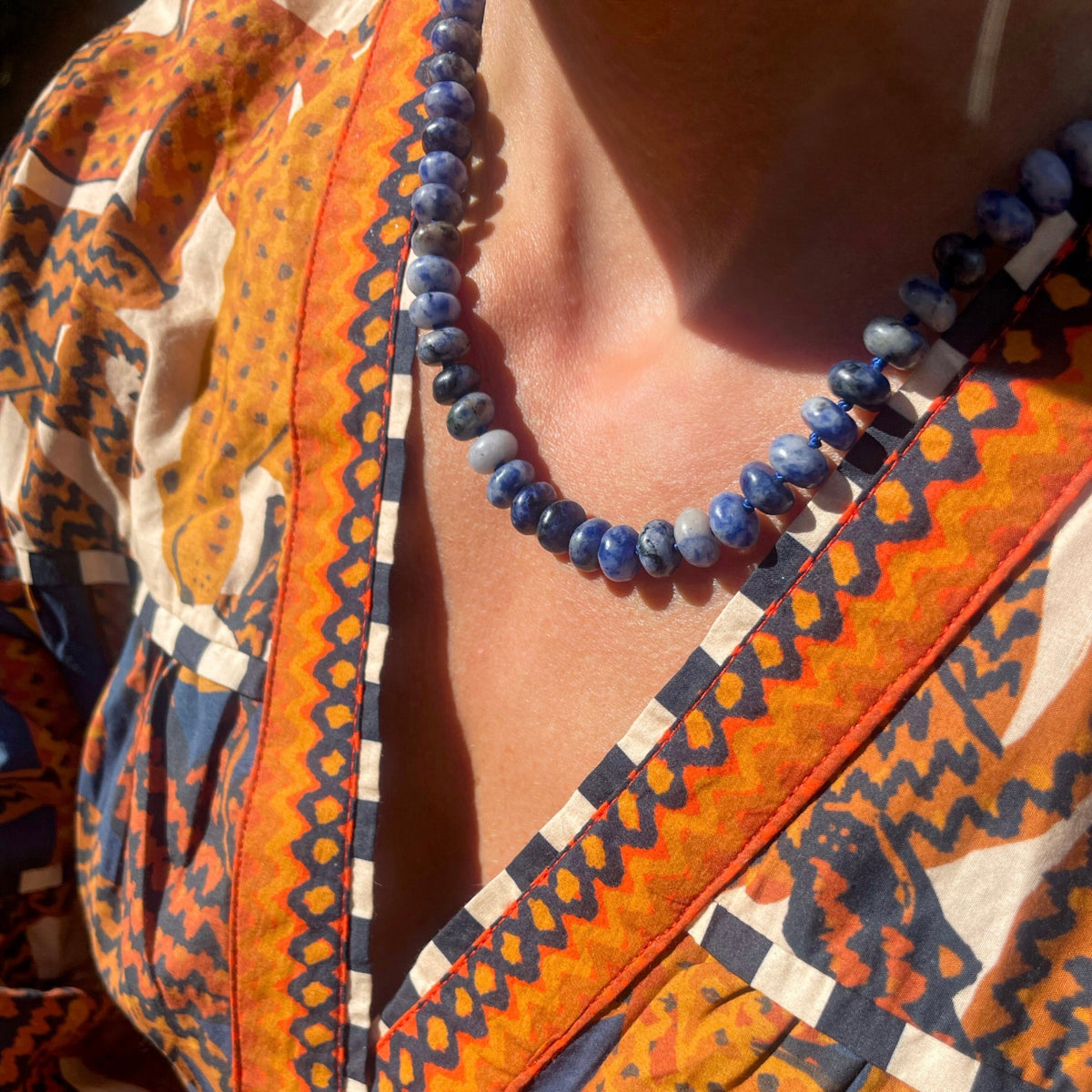 Rough Seas Sodalite Necklace