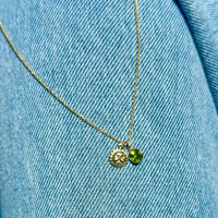 Peace & Harmony Peridot Charm Necklace