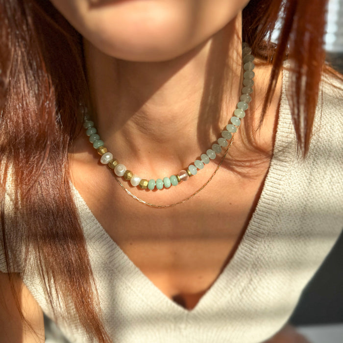 Sea Moss Aventurine Necklace