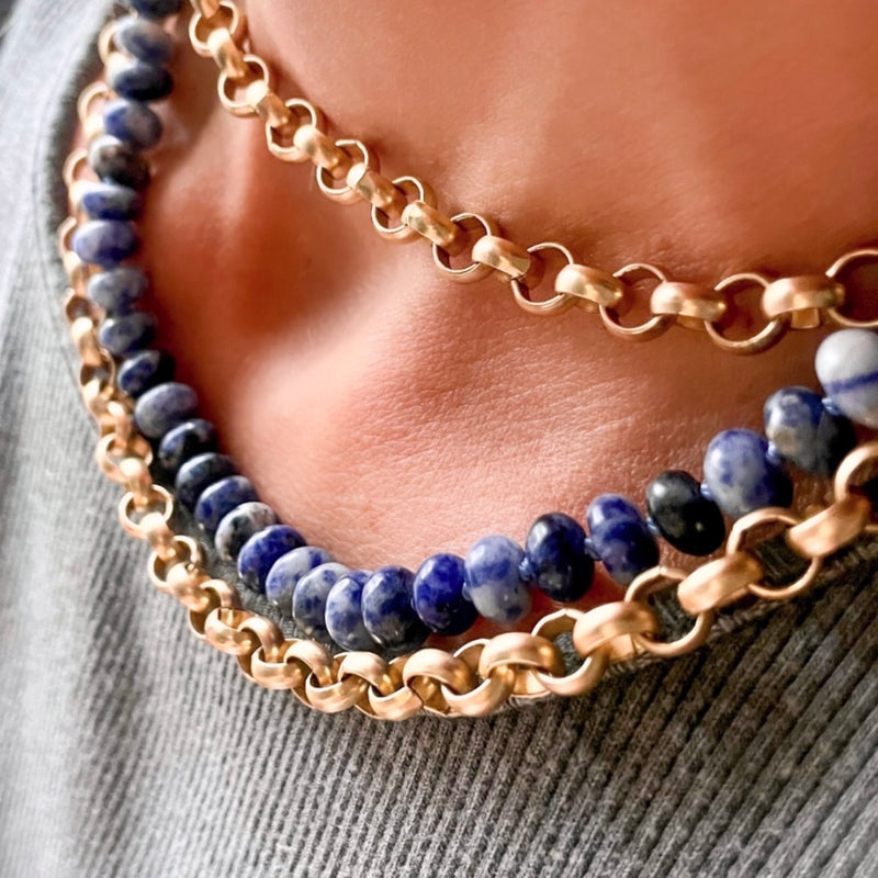 Rough Seas Sodalite Necklace