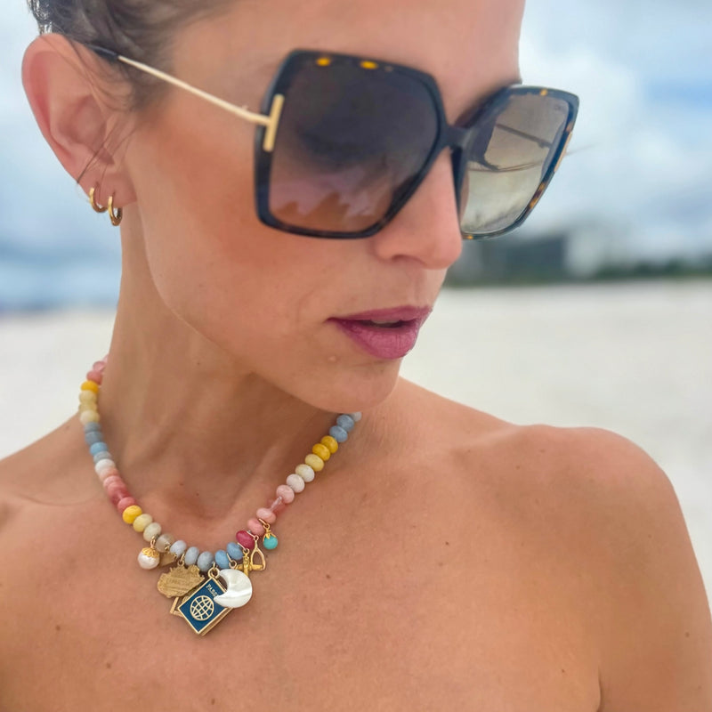Travel Bug Charmy Knotty Necklace