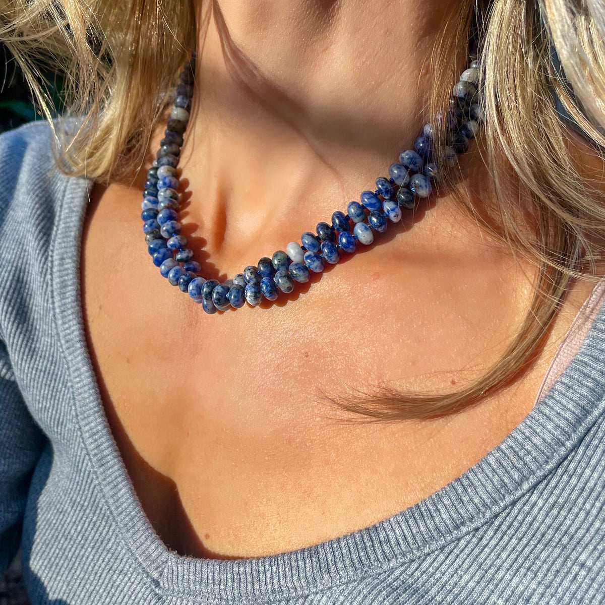 Rough Seas Sodalite Necklace