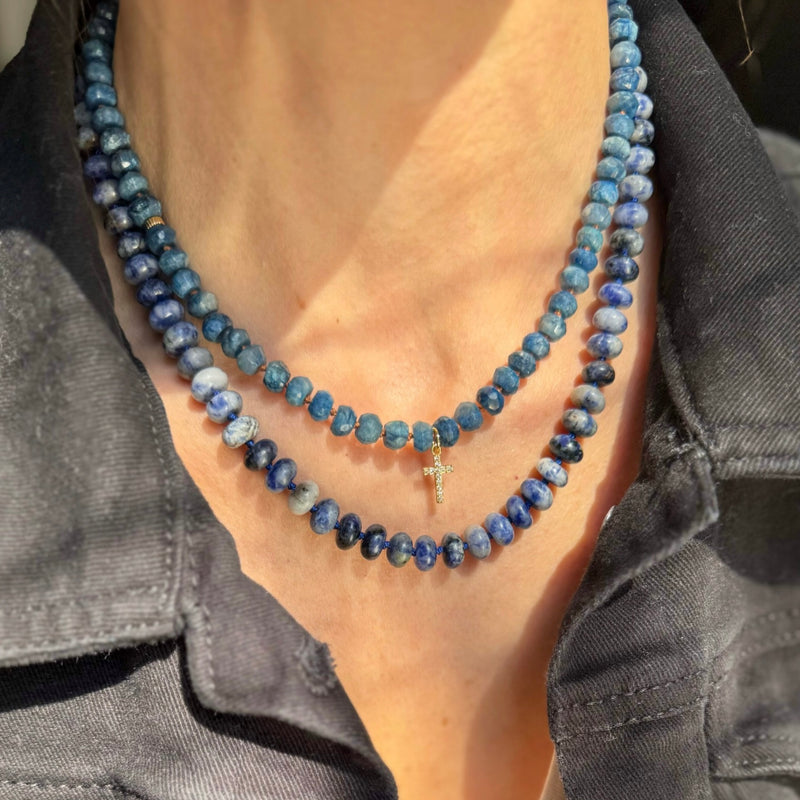 Denim & Jesus Blue Chrysocolla Necklace