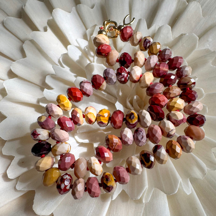 Mookaite Knotty Necklace