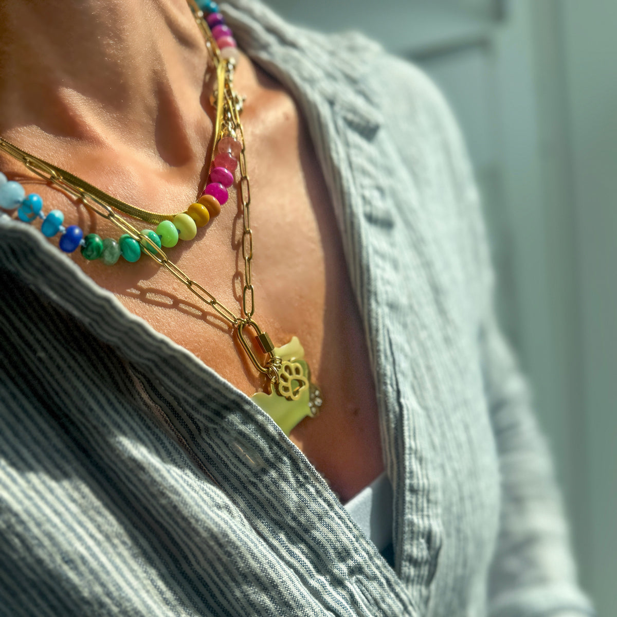 Dog Mom Charm Necklace