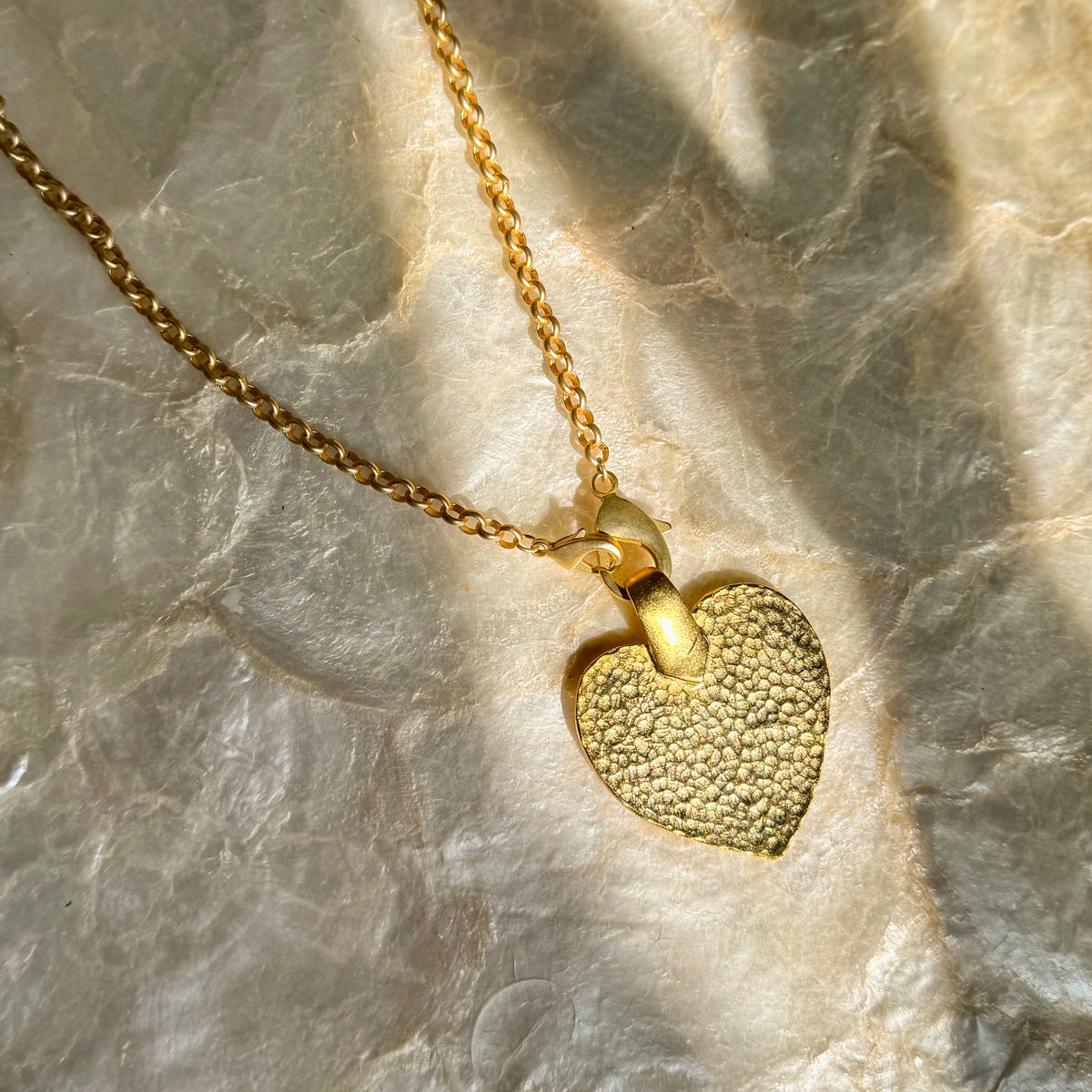 Hammered Heart Necklace