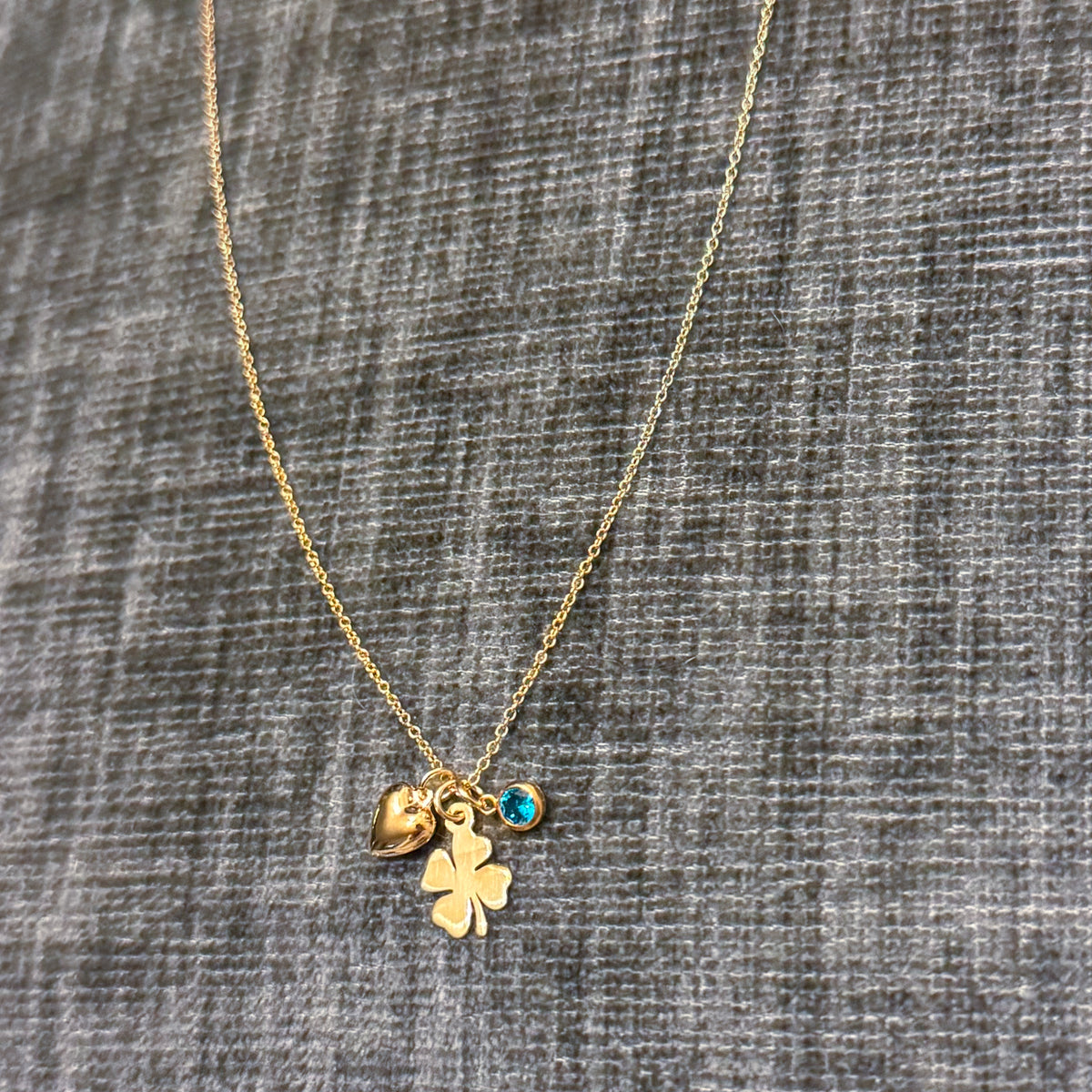 Love, Luck and Clarity Charm Necklace