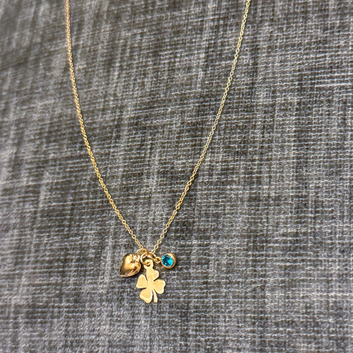 Love, Luck and Clarity Charm Necklace