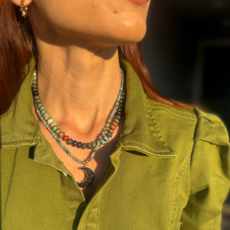 Earth & Ember Beaded Necklace