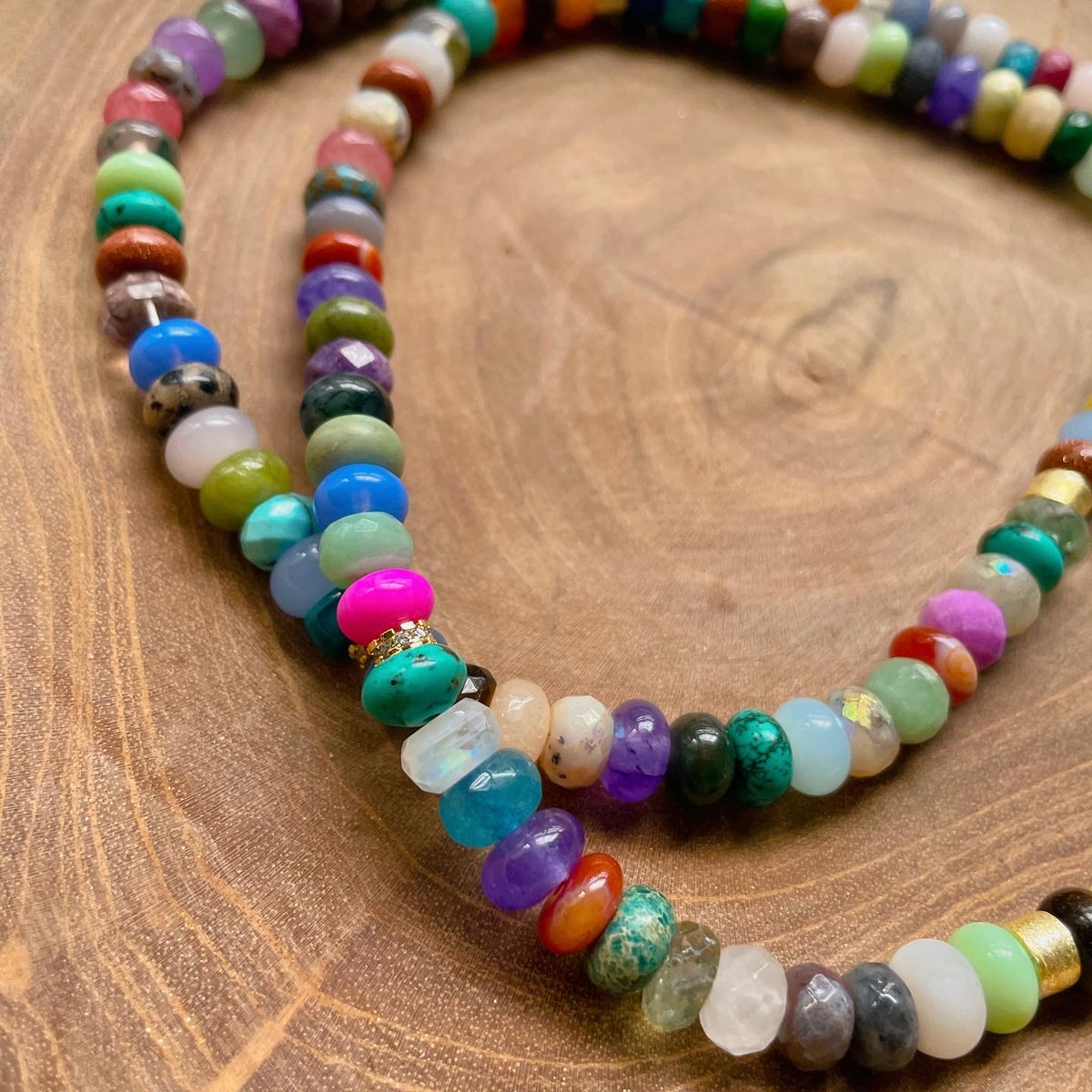 Multi stone necklace