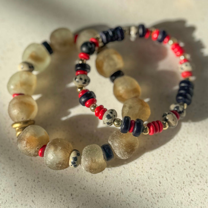 Dalmatian Bracelet Stack
