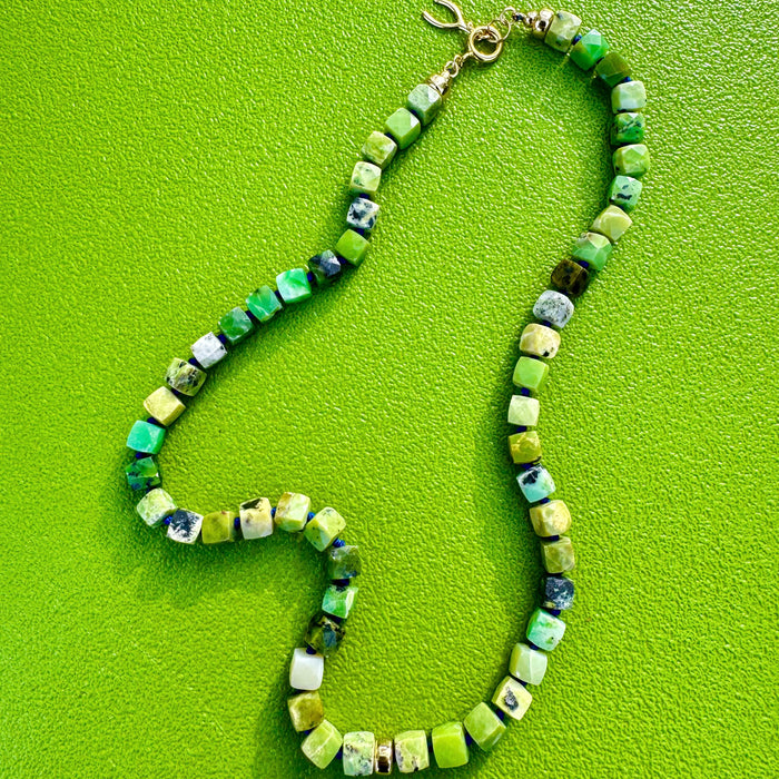 Grasshopper Chrysoprase Necklace