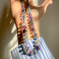 Fluorite beaded necklace