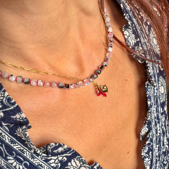 Moonstone Beaded Mini