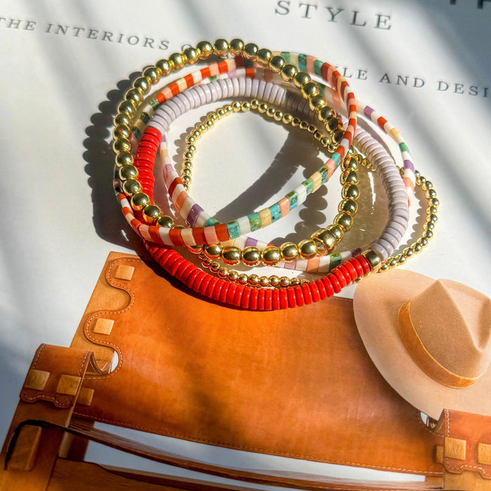 Snow Agate Stretch Bracelet