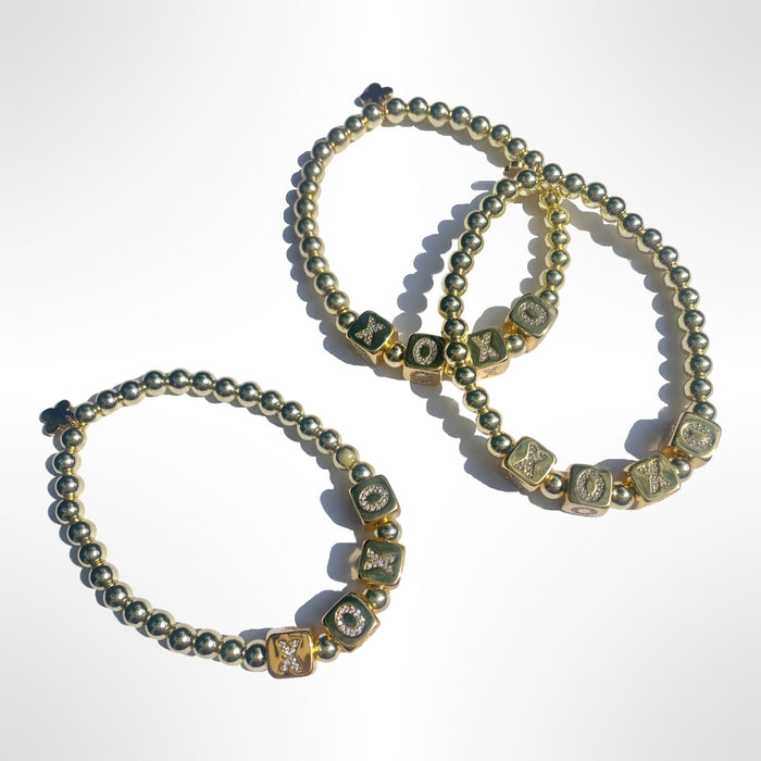 XOXO Hematite Bracelet