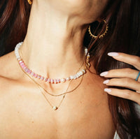 Cotton Candy Moonstone Necklace