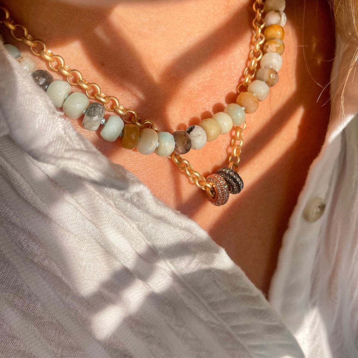 August Amazonite Necklace - Shop Lucky Charms