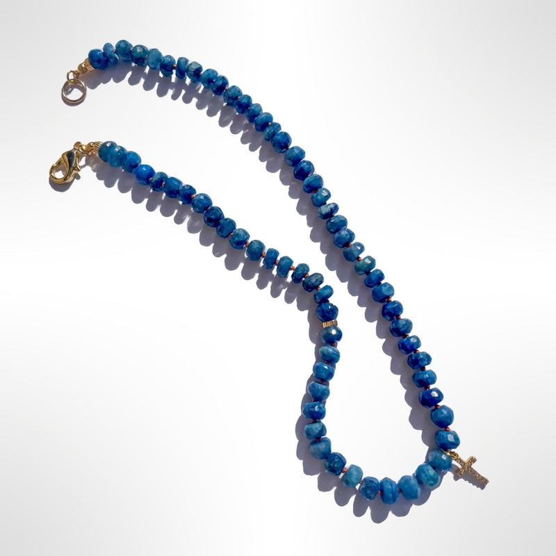 Denim & Jesus Blue Chalcedony Necklace - Shop Lucky Charms