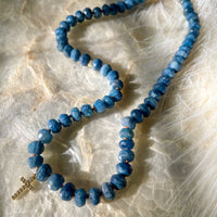 Denim & Jesus Blue Chalcedony Necklace - Shop Lucky Charms